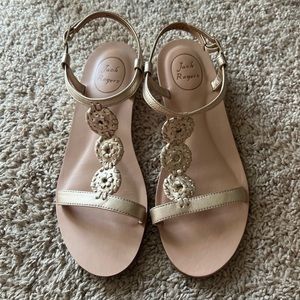 Jack River gold sandals